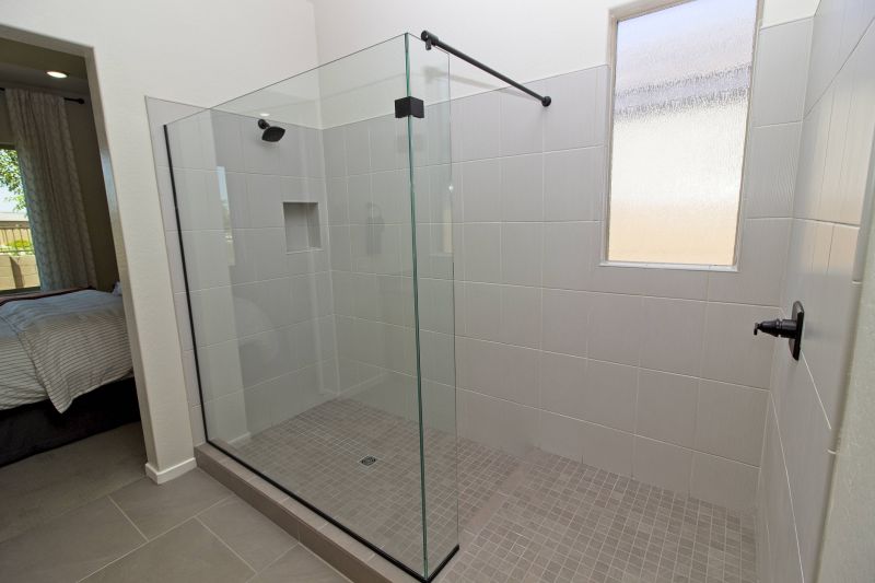 Walk-In Shower with Large Format Tiles